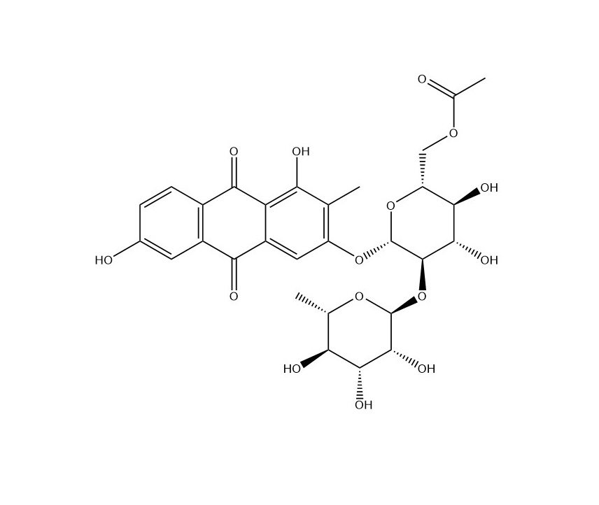 1,3,6-三羥基-2-甲基蒽醌-3-O-α-鼠李糖-（1→2）-β-D-（6’-O-乙?；?葡萄糖苷|87686-87-1